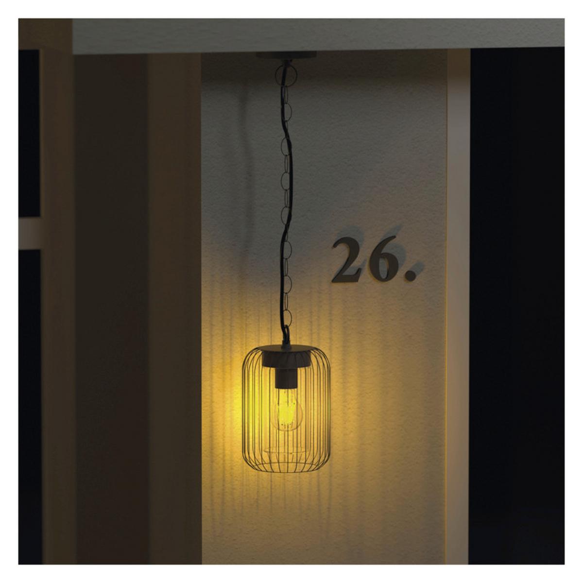 VONKAJŠIE LED SVIETIDLO SALVIA - čierna, Modern, kov/plast