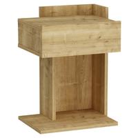 Nachtkästchen, Eiche Dekor H: 55 cm, Herakles - Eichefarben, Design, Holzwerkstoff (41,4/55/33,2cm) - MID.YOU