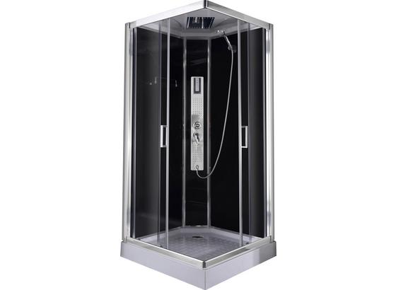Duschkabine Design 2 - Chromfarben/Schwarz, MODERN, Glas/Metall (90/90/210cm) Duschkabine Design 2 - Chromfarben/Schwarz, MODERN, Glas/Metall (90/90/210cm)