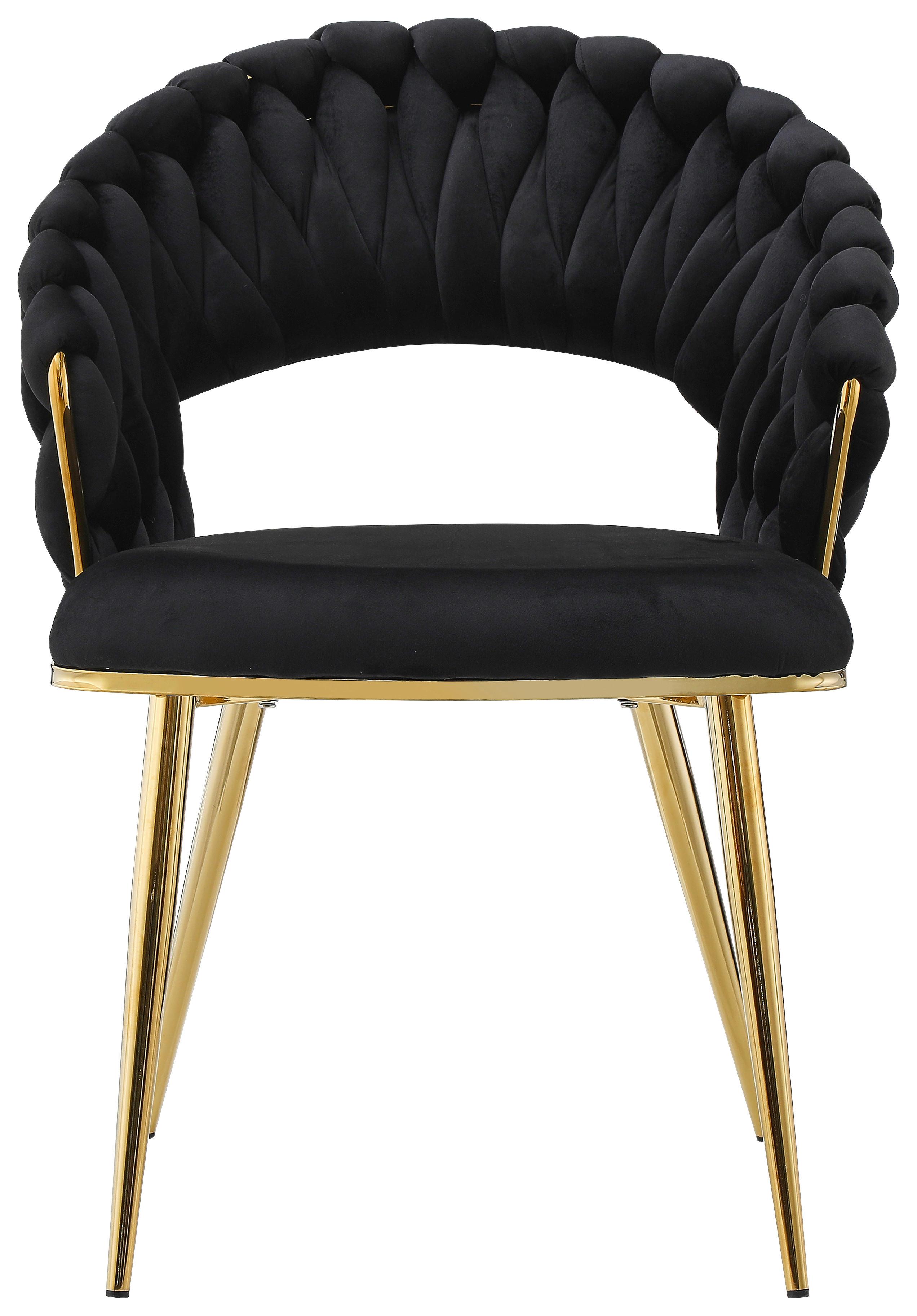 SADA ŽIDLÍ S PODRUČKAMI FINESSE 125 - černá/barvy zlata, Design, kov/plast (61/82/60cm) - Kayoom