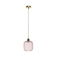 Hängeleuchte Gloria H: 27,5 Cm 1-Flammig - Rosa, Trend, Glas (18/27,5/18cm) - Kayoom