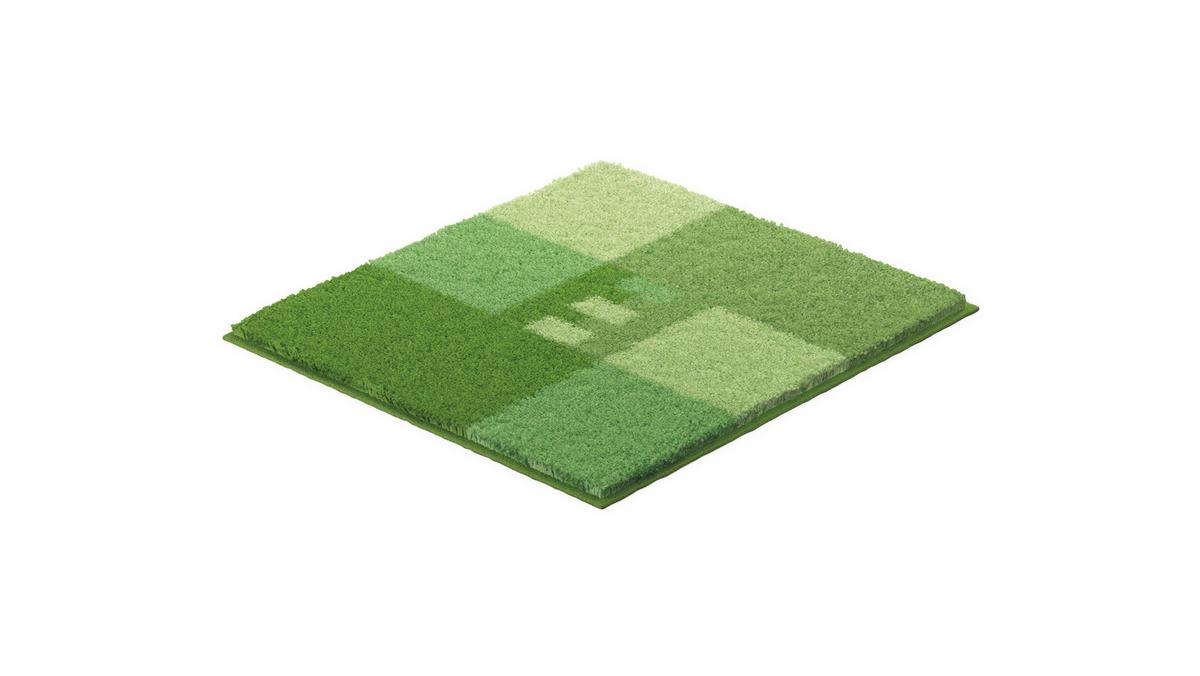 Bidet-vorleger Merkur - Grün, Basics, Textil (40/50cm) - Grund