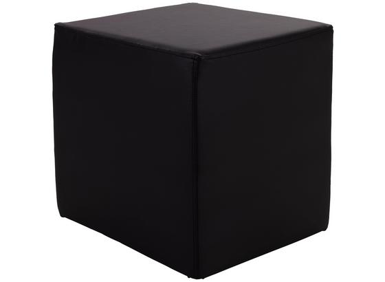 Taburet Betty - čierna, Basics, textil (45/45/45cm) Taburet Betty - čierna, Basics, textil (45/45/45cm)