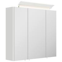 ZRCADLOVÁ SKŘÍŇKA SPIEGELSCHRANK 70 CM - vysoce lesklá bílá, Moderní, kompozitní dřevo/sklo (70/62/17cm) - MID.YOU