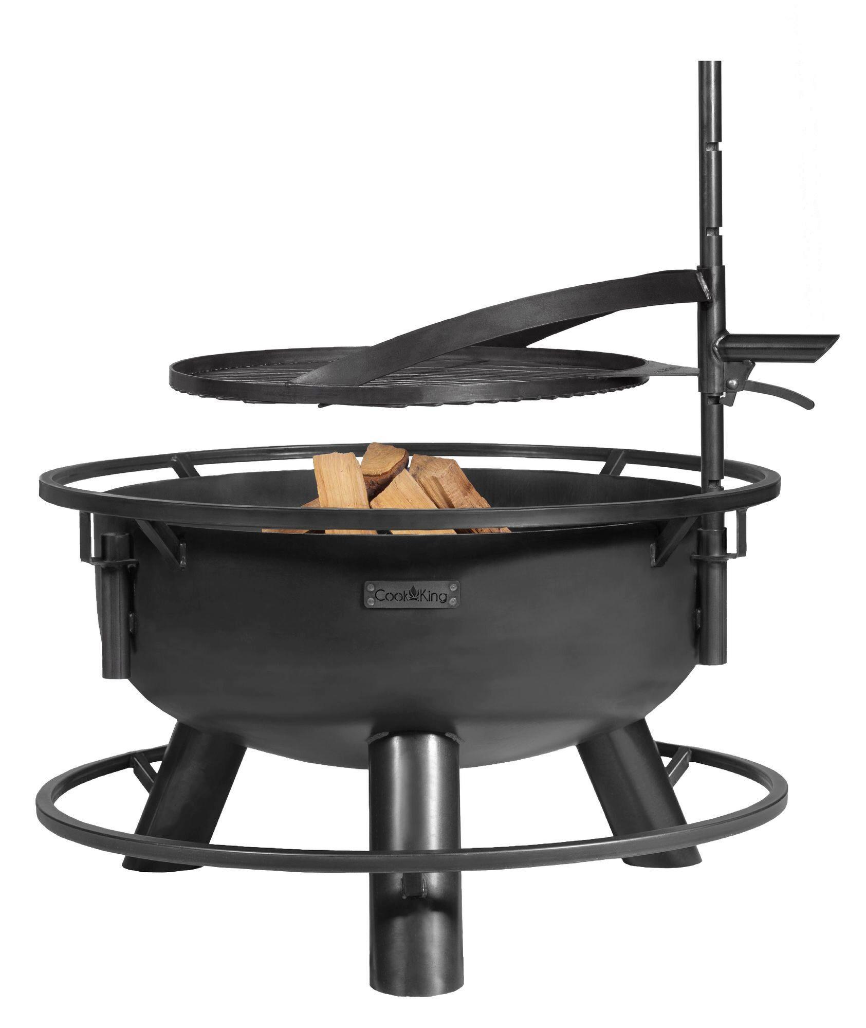 Feuerschale Bandito Schwarz, B: 94 cm - Schwarz, Basics, Metall (94/110/94cm)
