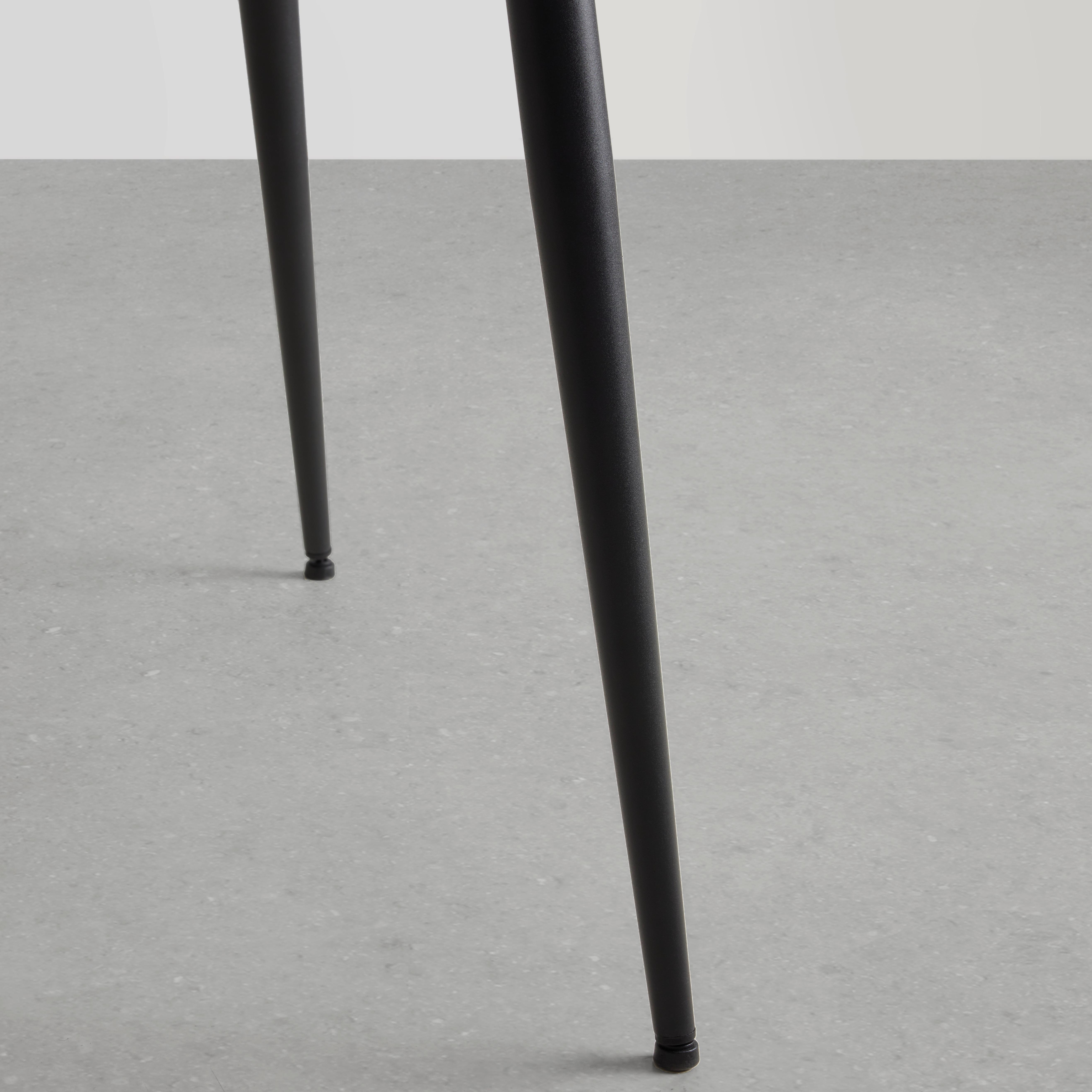 Jídelní stůl ADAM 120x80 - šedá/černá, Basics, kov/kompozitní dřevo (120/80/75cm) - Mömax