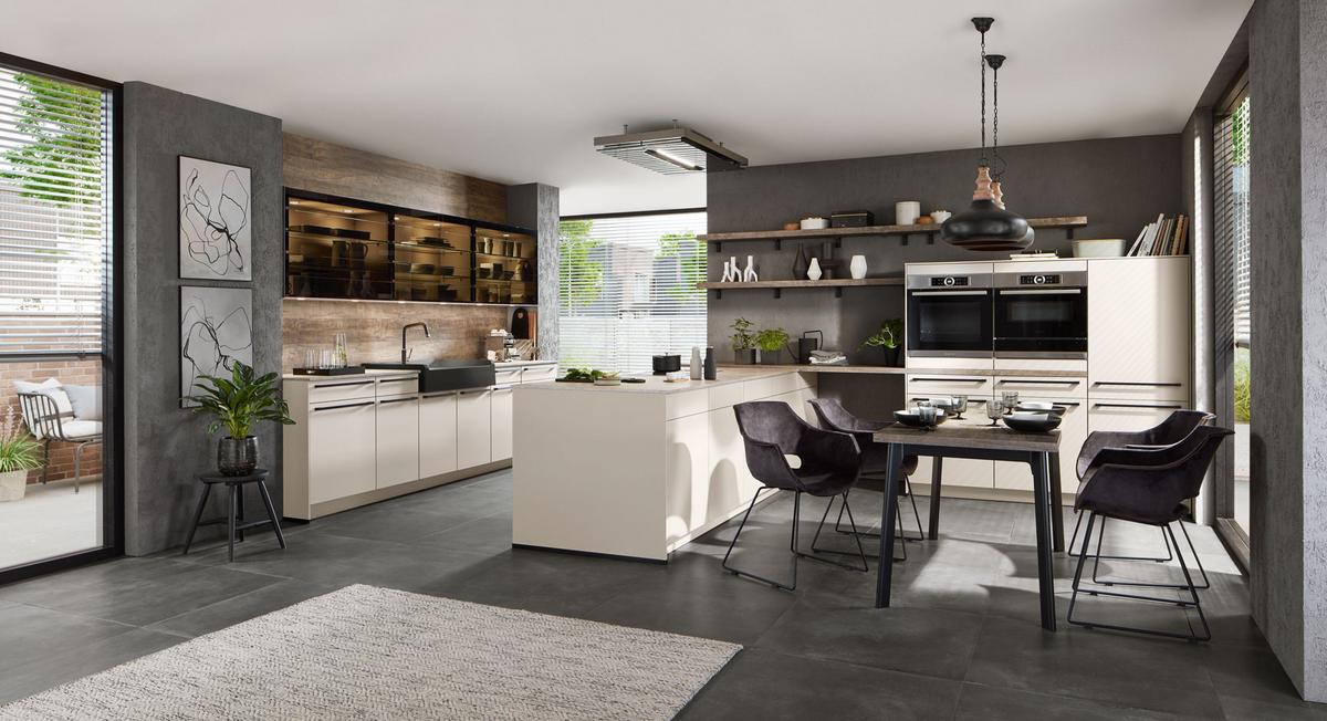 Einbauküche Eastbourne Frei Planbar Modernes Design - Weiß, MODERN, Holzwerkstoff - Vertico