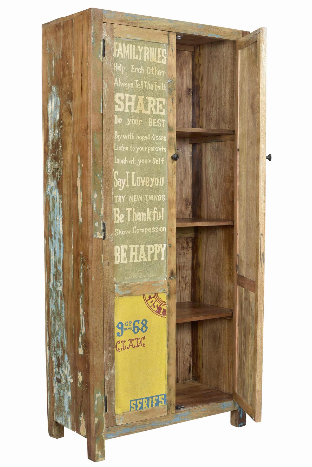 GARDEROBENSCHRANK Multicolor B: 80cm - Multicolor, Design, Holz (80/180/40cm) - MID.YOU