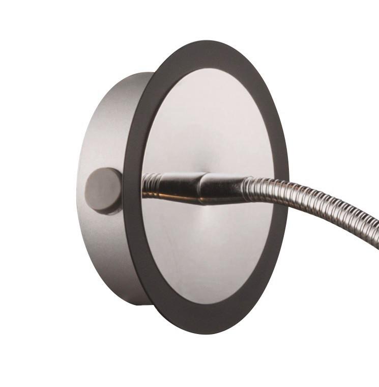 LED-Wandleuchte 21-62628 Arm - Schwarz, KONVENTIONELL, Metall (22/10/22cm)