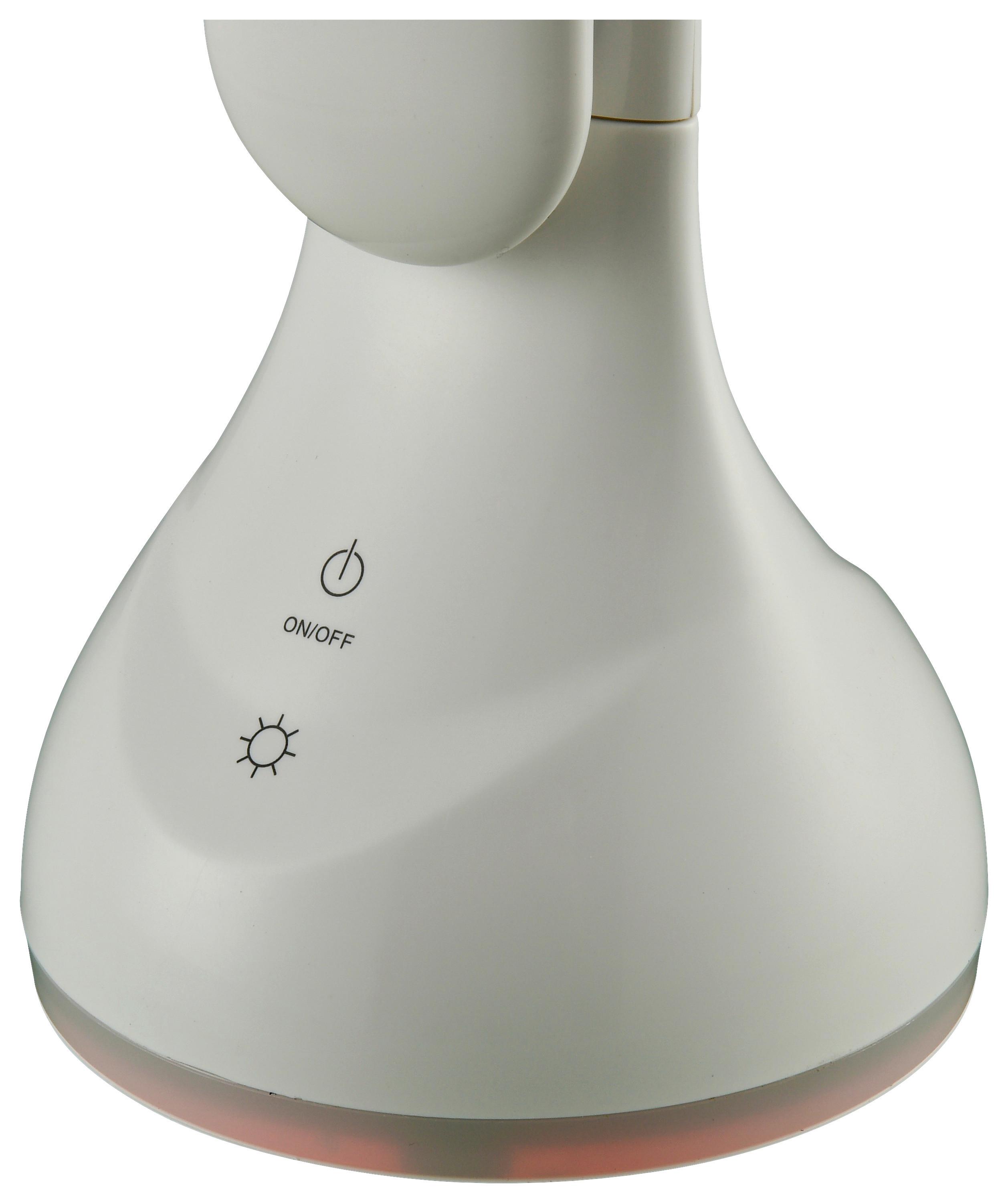 Led Íróasztali Lámpa Annie - áttetsző/fehér, Modern, műanyag (8,7/26,3cm) - Luca Bessoni