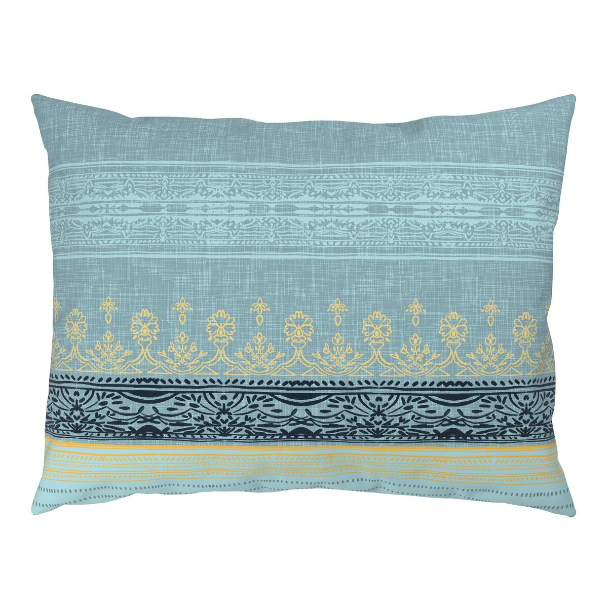 BETTWÄSCHE TIFFANY - Blau/Gelb, MODERN, Textil - Luca Bessoni