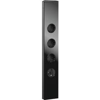 Steckdosenelement Power Eck - Schwarz, MODERN, Glas/Metall (7,5/46/5,7cm)