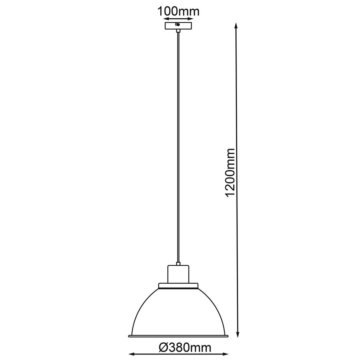Hängeleuchte 99836/01 Erena - Rot, Basics, Holz/Metall (38/120cm) - Brilliant