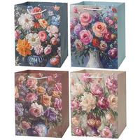 GESCHENKTASCHE HAPPY FLOWER L - Multicolor, Basics, Papier (26/32/12cm)