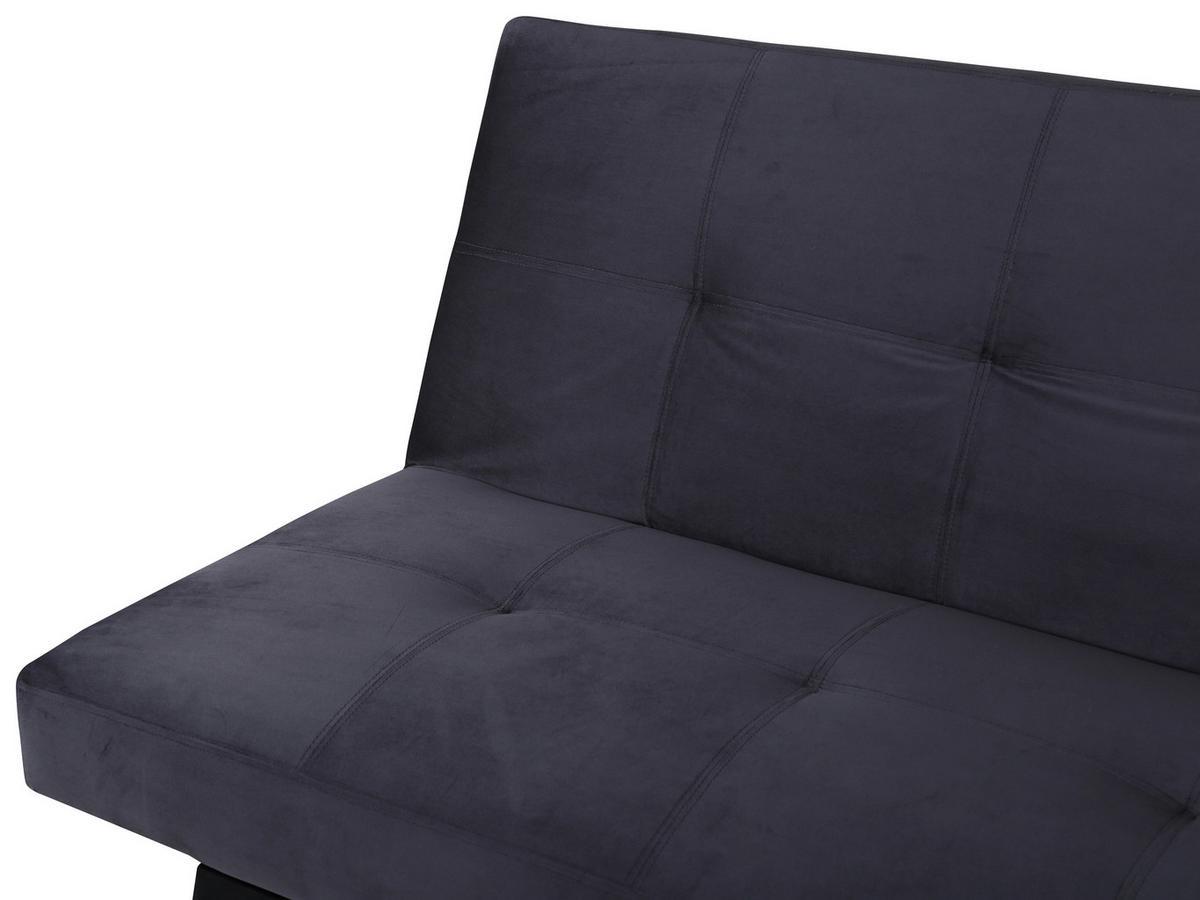 Schlafsofa Bodil - Dunkelgrau, Design, Textil/Metall (180/80/55cm) - Livetastic