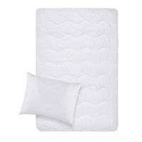 Souprava přikrývky a polštáře Sabine, 70/90 140/200cm - bílá, textil (70/140/90/200cm) - Based