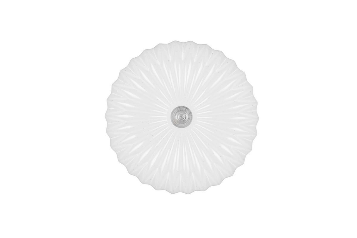 LED-Deckenleuchte Ataris Weiß D: 38 cm - Weiß, Trend, Kunststoff (38/7cm)