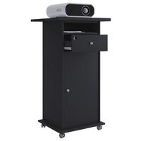 Pult NETA, čierna - čierna, Modern, kompozitné drevo (60/50/108,3cm) - MID.YOU