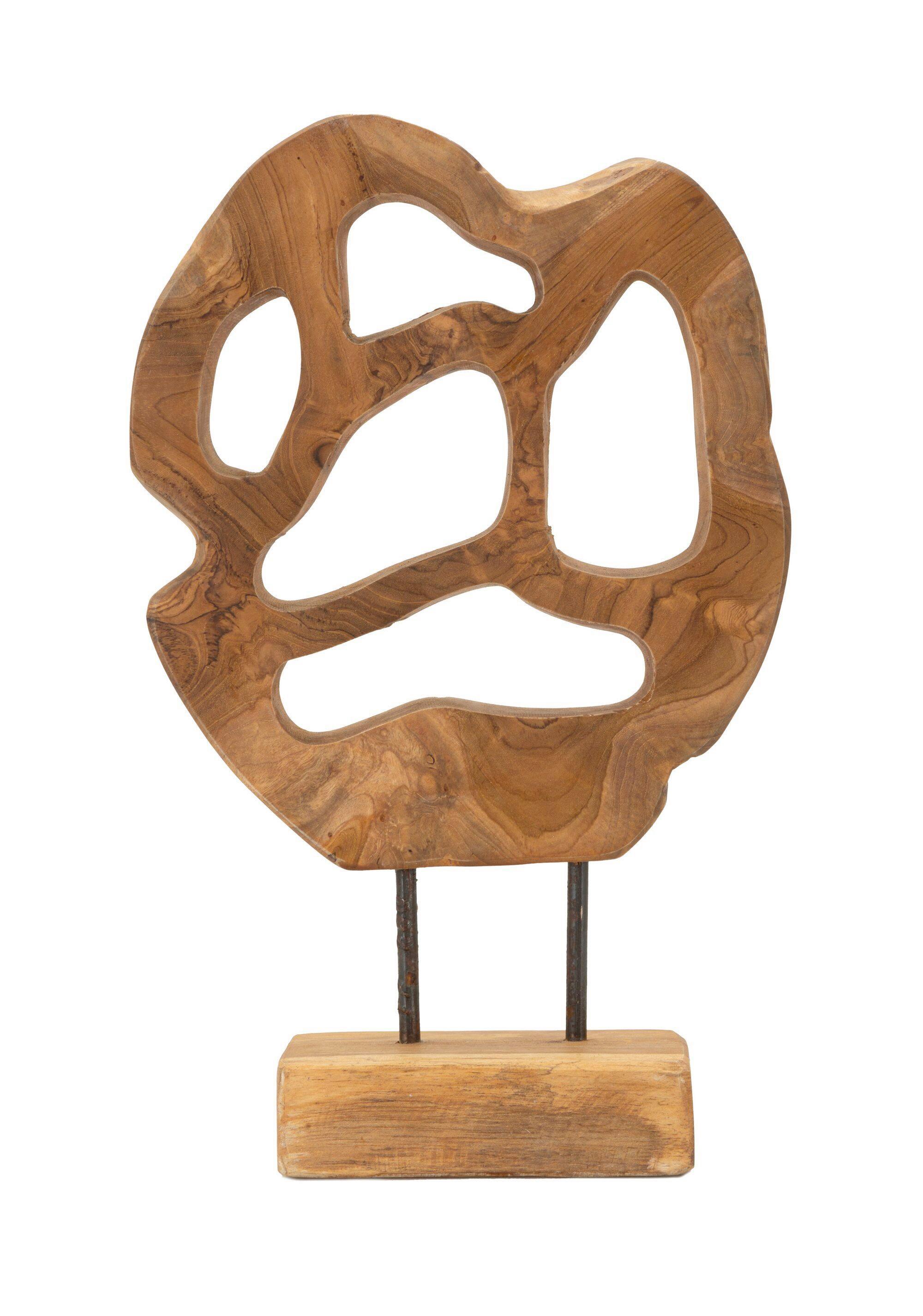 Skulptur Lubang Teak Braun, B: 25 cm