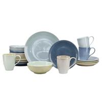 Kombiservice Reactive Keramik 4 Personen Geschirr Set - Multicolor, MODERN, Keramik - Creatable