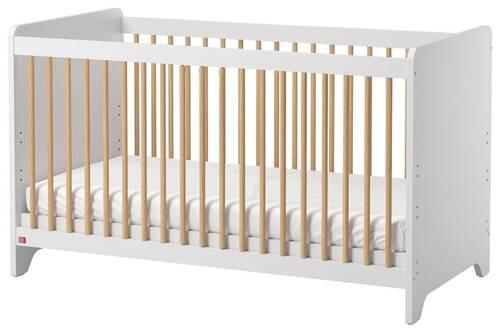 Gitterbett Leaf - Weiß, MODERN (70/140cm) - MID.YOU