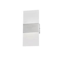 LED-Wandleuchte 30538 Foder - Weiß/Nickelfarben, Design, Kunststoff/Metall (5/12/27cm) - Fischer & Honsel