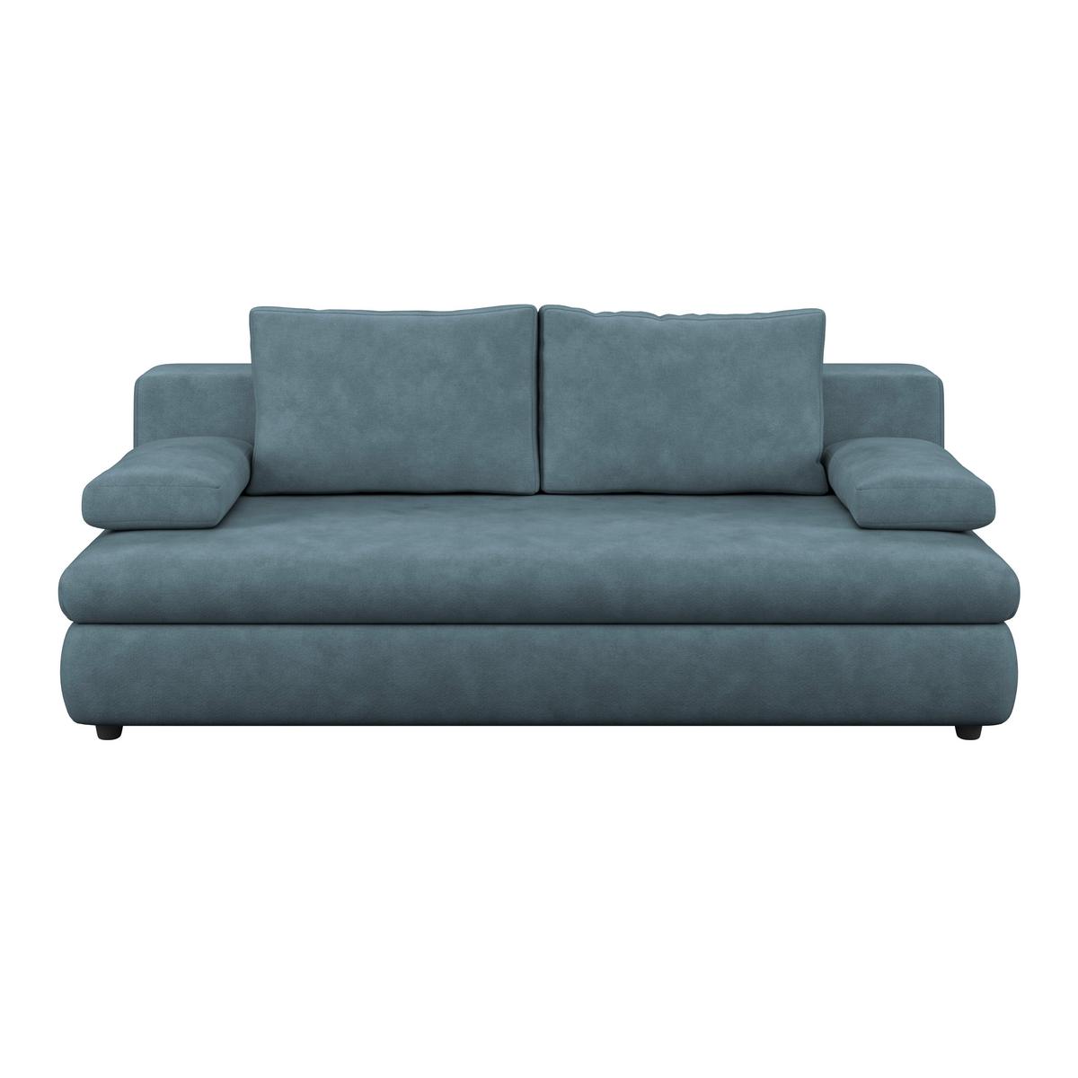 Schlafsofa Oslo Türkis, Lf: 200x140 cm - Türkis, Trend, Holz/Kunststoff (205/72/100cm)