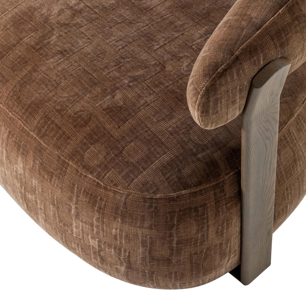 SESSEL Foon Braun B: 82cm - Schwarz/Braun, MODERN, Holz/Textil (82/78/73cm) - Livetastic
