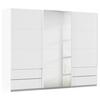 Schwebetürenschrank Mit Spiegel 271cm Karpo, Weiß - Weiß, KONVENTIONELL, Holzwerkstoff (271/210/62cm)