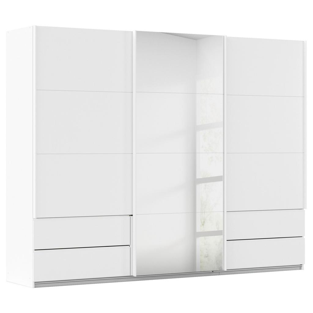 Schwebetürenschrank Mit Spiegel 271cm Karpo, Weiß