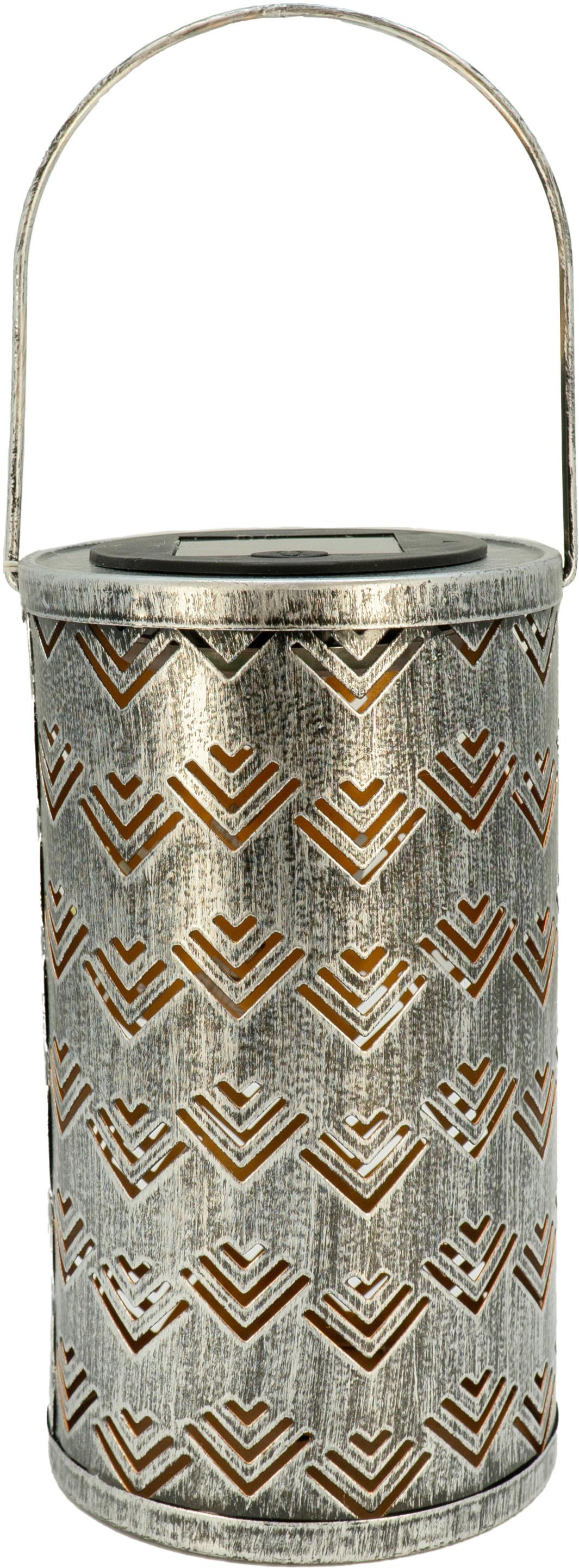 Solarleuchte 33478-6s - Silberfarben, Design, Metall (11/19cm) - Globo