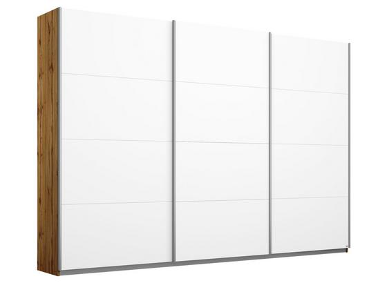 Schwebetürenschrank 271cm Belluno, Weiß/ Eiche Dekor - Eichefarben/Weiß, MODERN, Holzwerkstoff (271/210/62cm) Schwebetürenschrank 271cm Belluno, Weiß/ Eiche Dekor - Eichefarben/Weiß, MODERN, Holzwerkstoff (271/210/62cm)