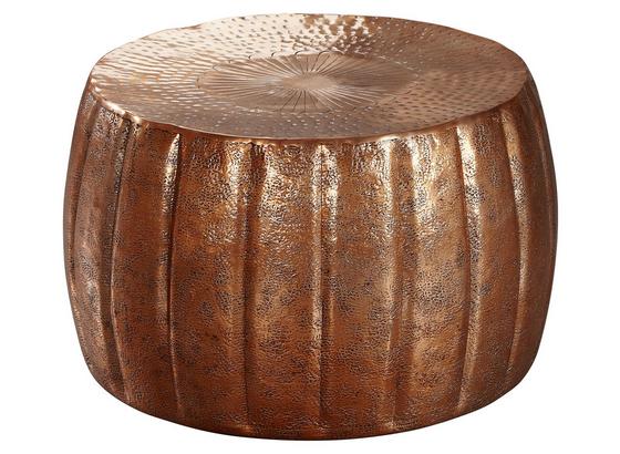 Runder Couchtisch Metall mit Ablage Jamal, Kupferfarben - Kupferfarben, LIFESTYLE, Metall (60/60/36cm) - Livetastic Runder Couchtisch Metall mit Ablage Jamal, Kupferfarben - Kupferfarben, LIFESTYLE, Metall (60/60/36cm) - Livetastic
