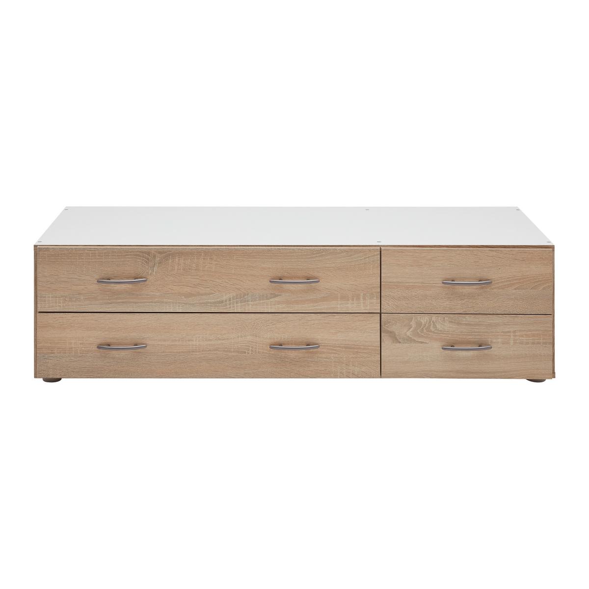 Zásuvkový box JOE - Sonoma dub, Konvenční, kompozitní dřevo (121/33/51cm) - Based