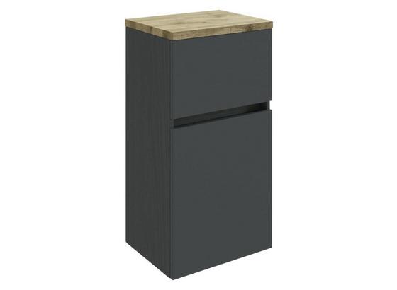 Unterschrank Pienza B: 40 cm Grau - Silberfarben/Graphitfarben, Basics, Holzwerkstoff (40/79/35cm) - Livetastic Unterschrank Pienza B: 40 cm Grau - Silberfarben/Graphitfarben, Basics, Holzwerkstoff (40/79/35cm) - Livetastic