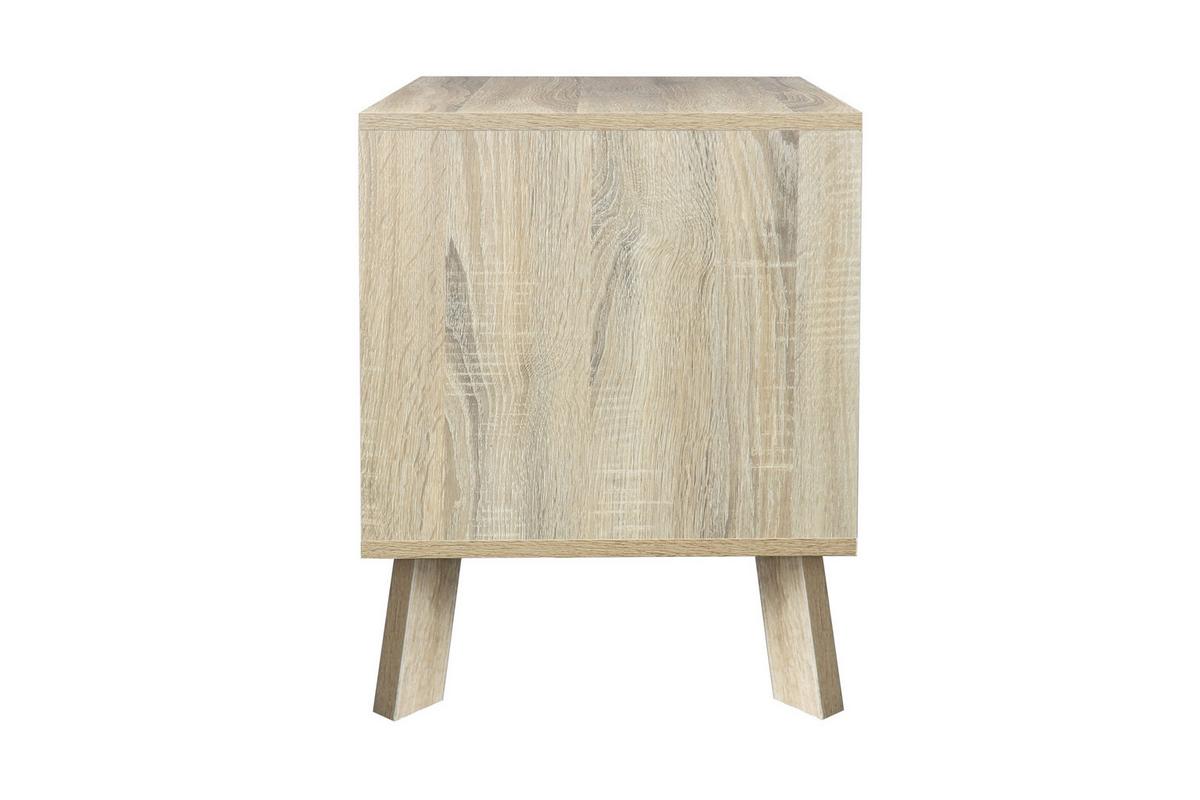 Lowboard Weiß, Naturfarben B: 140cm - Naturfarben/Weiß, Design, Holzwerkstoff (140/52/40cm) - Livetastic