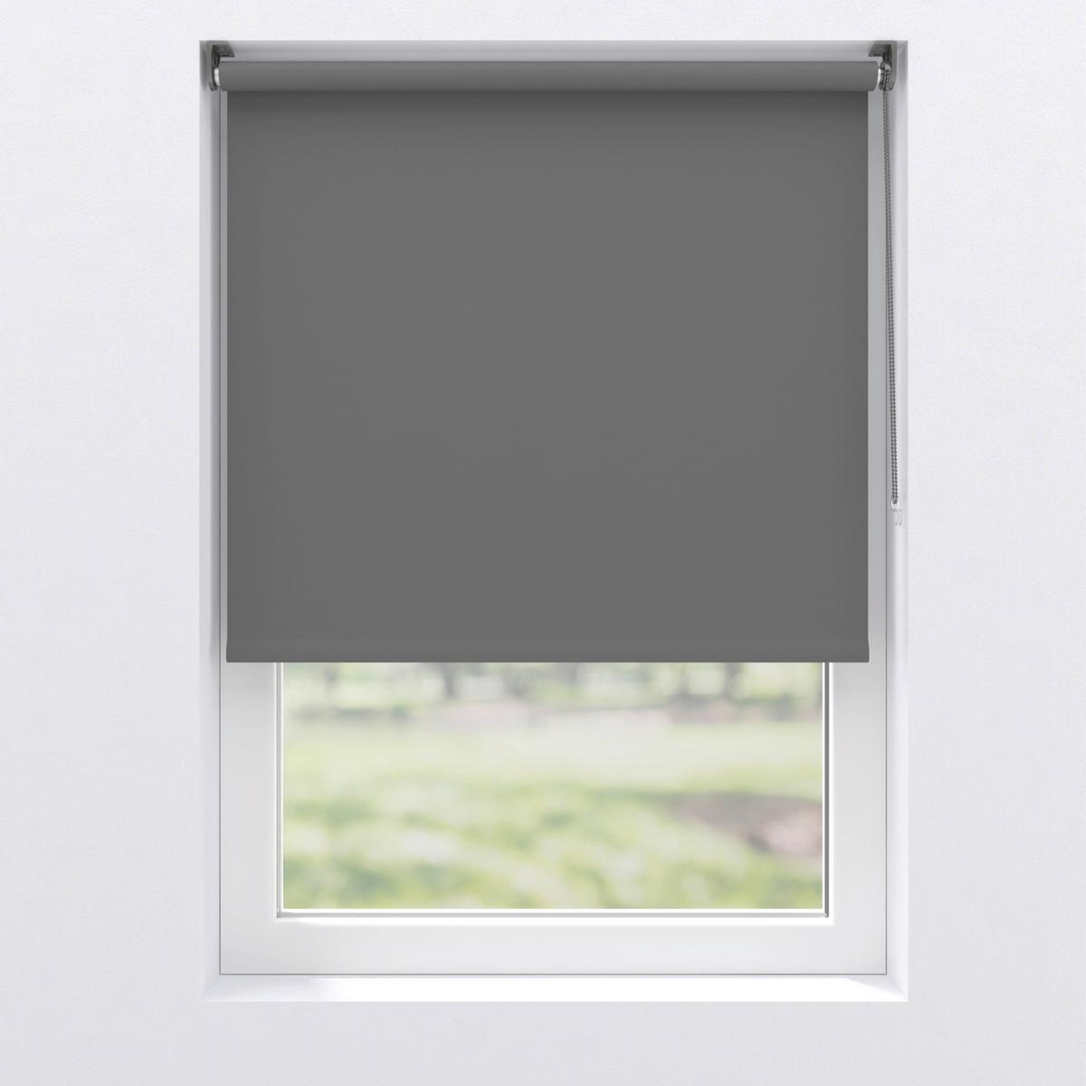 Verdunkelungsrollo 110x150 cm mit Kettenzug - Anthrazit, Basics, Kunststoff (110/150cm)