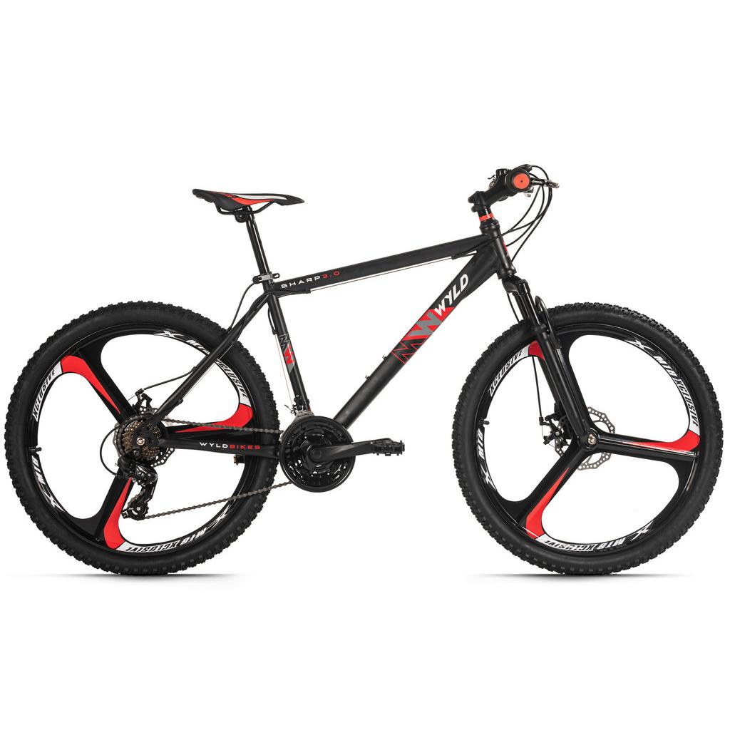 Mountainbike Schwarz/rot 26 Zoll, Rahmen 51 Cm