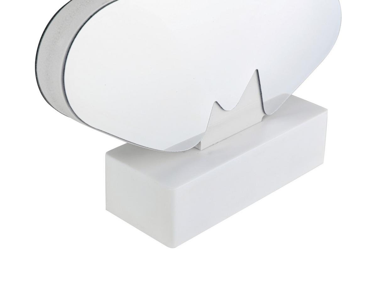 DEKORAČNÉ LED SVIETIDLO FRANI - biela/chrómová, Modern, plast (22/4,6/25,7cm) - Mömax