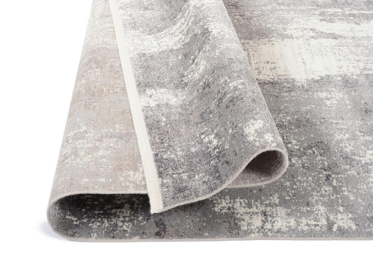 Webteppich Grau Limoges 65x130 cm - Grau, Design, Textil (65/130cm) - Novel