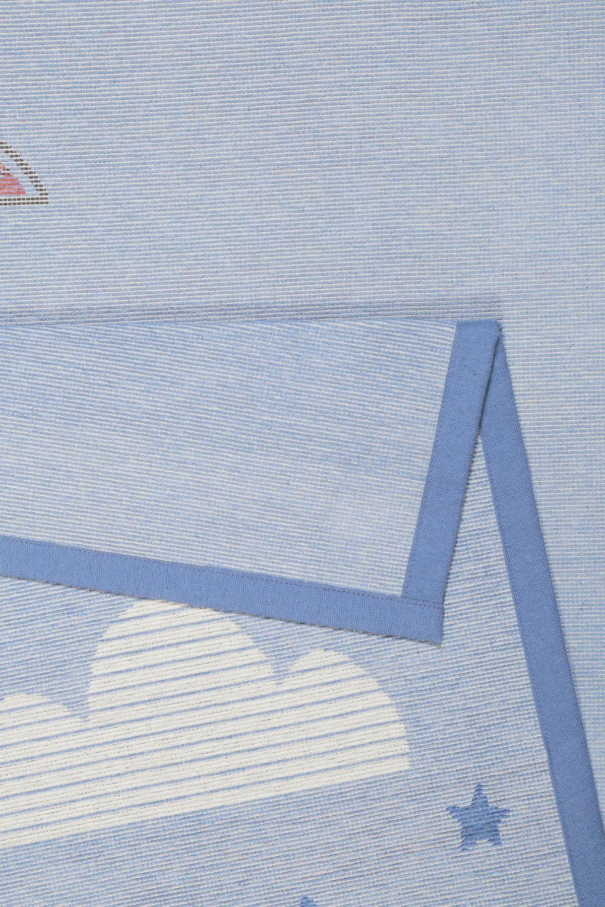 Kinderteppich Blau, Bxl: Ca. 160x230 Cm - Blau/Pastellblau, Trend, Textil (160/230cm) - Esprit