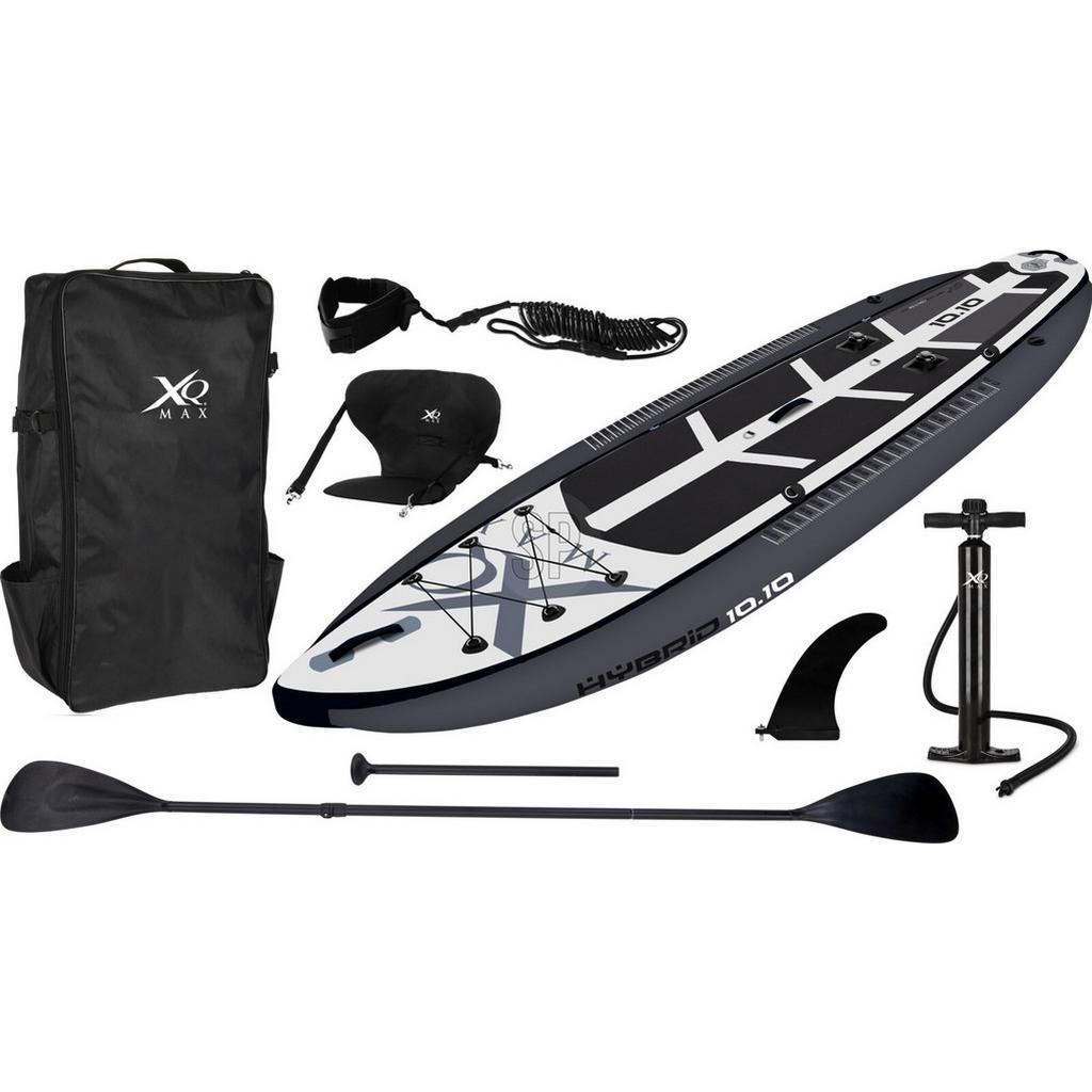 Sup-Stehpaddelboard Schwarz/Grau/Weiß