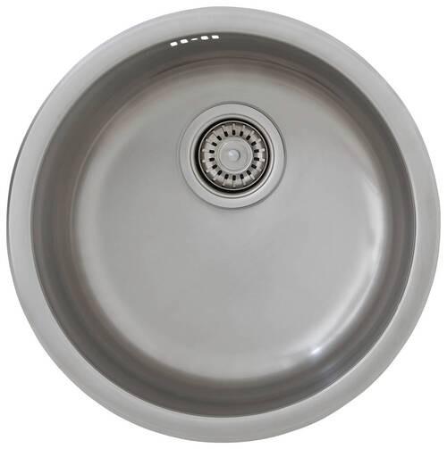 Spüle Respekta Inox Edelstahl Bxt: 44,6x44,6 cm - Edelstahlfarben, Trend, Metall (44,6/17/44,6cm) - Respekta
