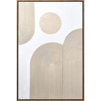 Obraz na plátne Denise, 60/90 cm - biela/prírodná farba, drevo/textil (60/90cm) - Premium Living