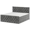 Boxspringbett Swing 19 Graphitfarben 180x200 cm H2 - Beige/Schwarz, ROMANTIK / LANDHAUS, Textil (180/200cm) - James Wood