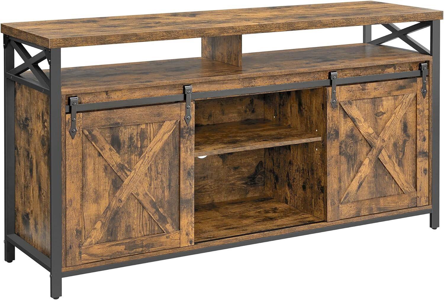 Tv-element Schwarz, Dunkelbraun B: 147 Cm - Dunkelbraun/Schwarz, Trend, Holzwerkstoff (147/76/40cm) - MID.YOU