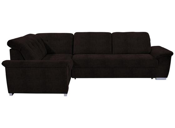 Ecksofa mit Schlaffunktion + Bettkasten Richmond, Webstoff - Dunkelbraun/Silberfarben, MODERN, Holz/Holzwerkstoff (206/285cm) - Ombra Ecksofa mit Schlaffunktion + Bettkasten Richmond, Webstoff - Dunkelbraun/Silberfarben, MODERN, Holz/Holzwerkstoff (206/285cm) - Ombra