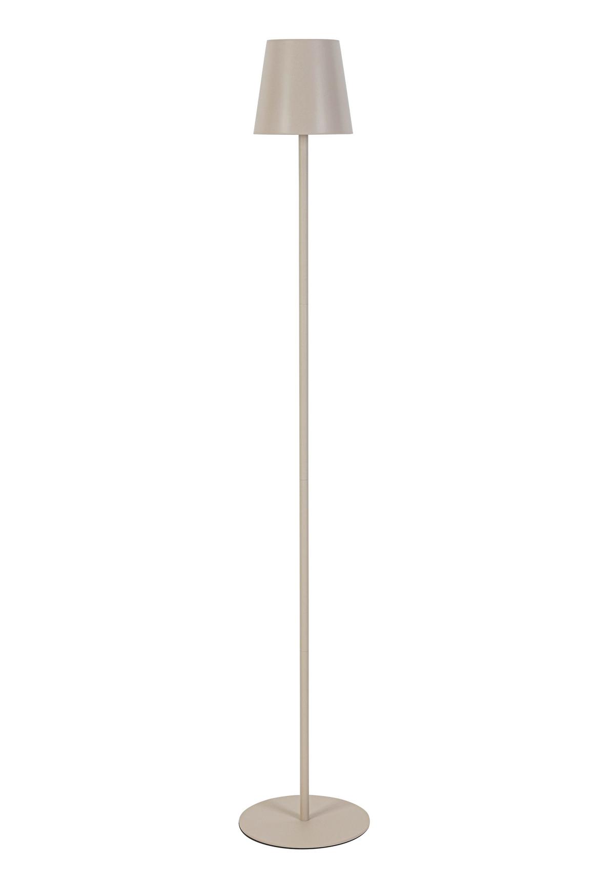 LED-Stehleuchte Liliana - Sandfarben/Weiß, MODERN, Kunststoff/Metall (22/130cm) - Luca Bessoni