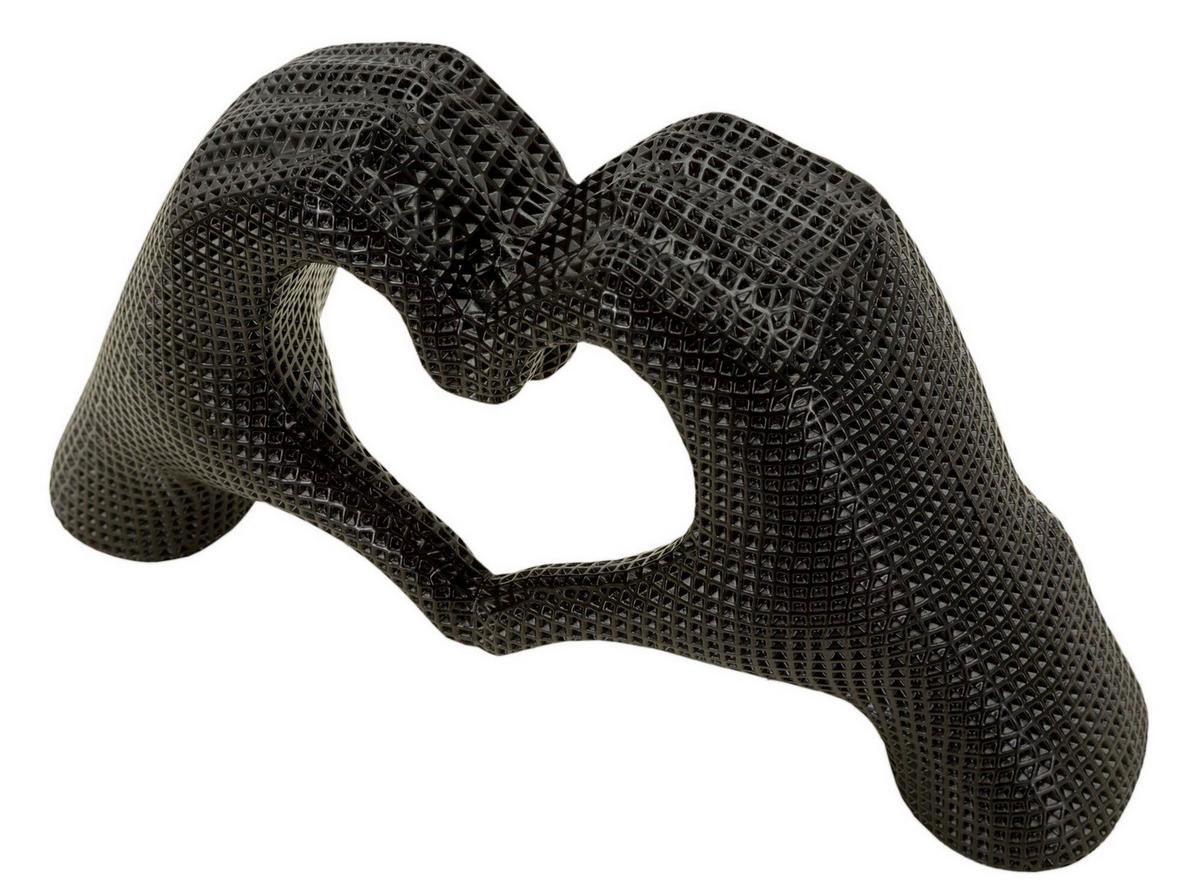 Skulptur Kunststoff, Schwarz - Basics, Kunststoff (25/13.5/7.5cm)