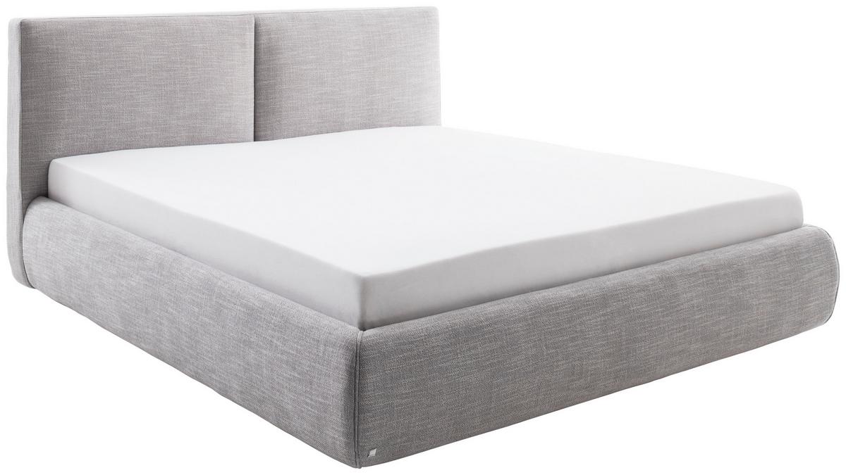 Polsterbett Atesio 180x200cm Hellgrau - Hellgrau, MODERN, Textil (180/200cm) - Livetastic